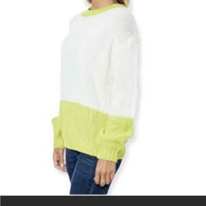 UO Elodie color block knit crew knit sweater
